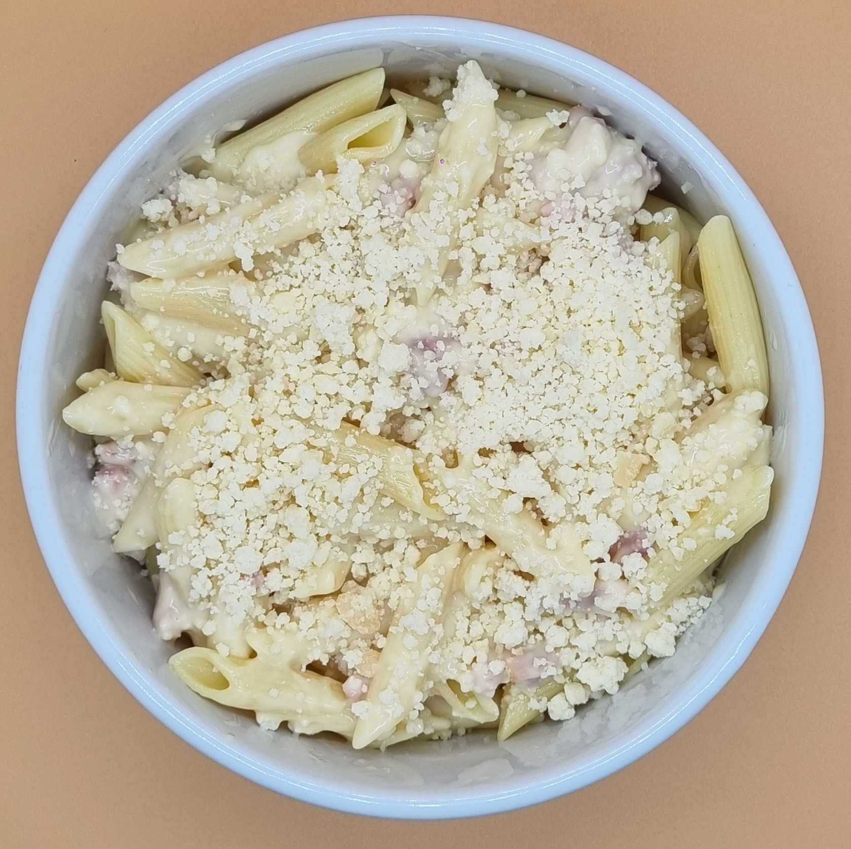 Penne sauce carbonara